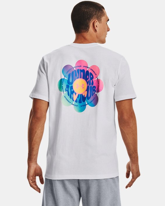 Men's UA Bloom Heavyweight Short Sleeve in White image number 1